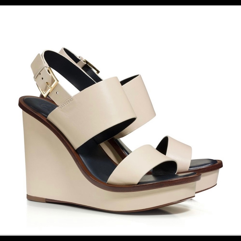 Tory Burch Lexington wedge sandals size 9